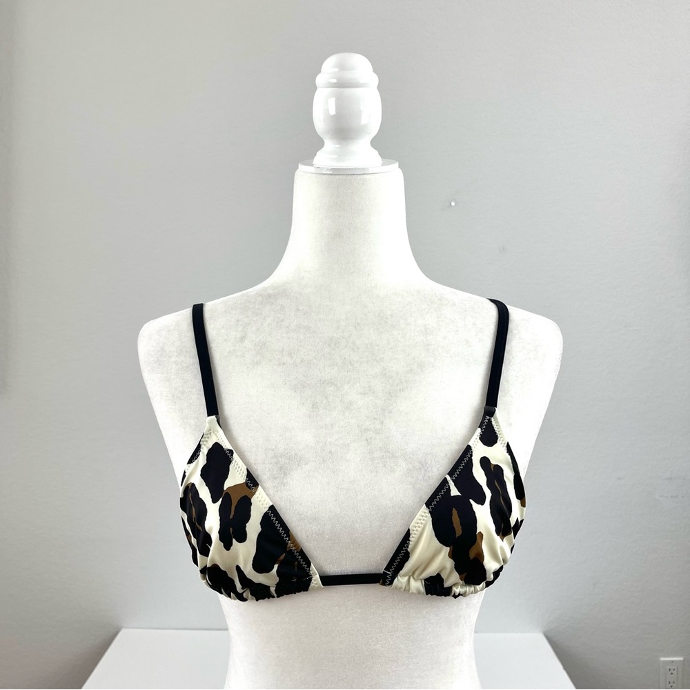 Solid & Striped 3 Piece Animal Print Swimsuit Size Large - Picture 6 of 7